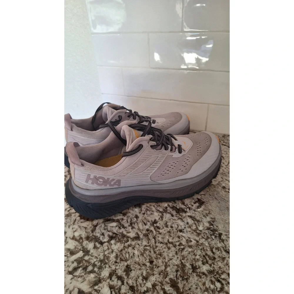 Hoka One One Stinson ATR 6 Womens 8.5 Trail Running Shoes Light Mist Blue Glass
